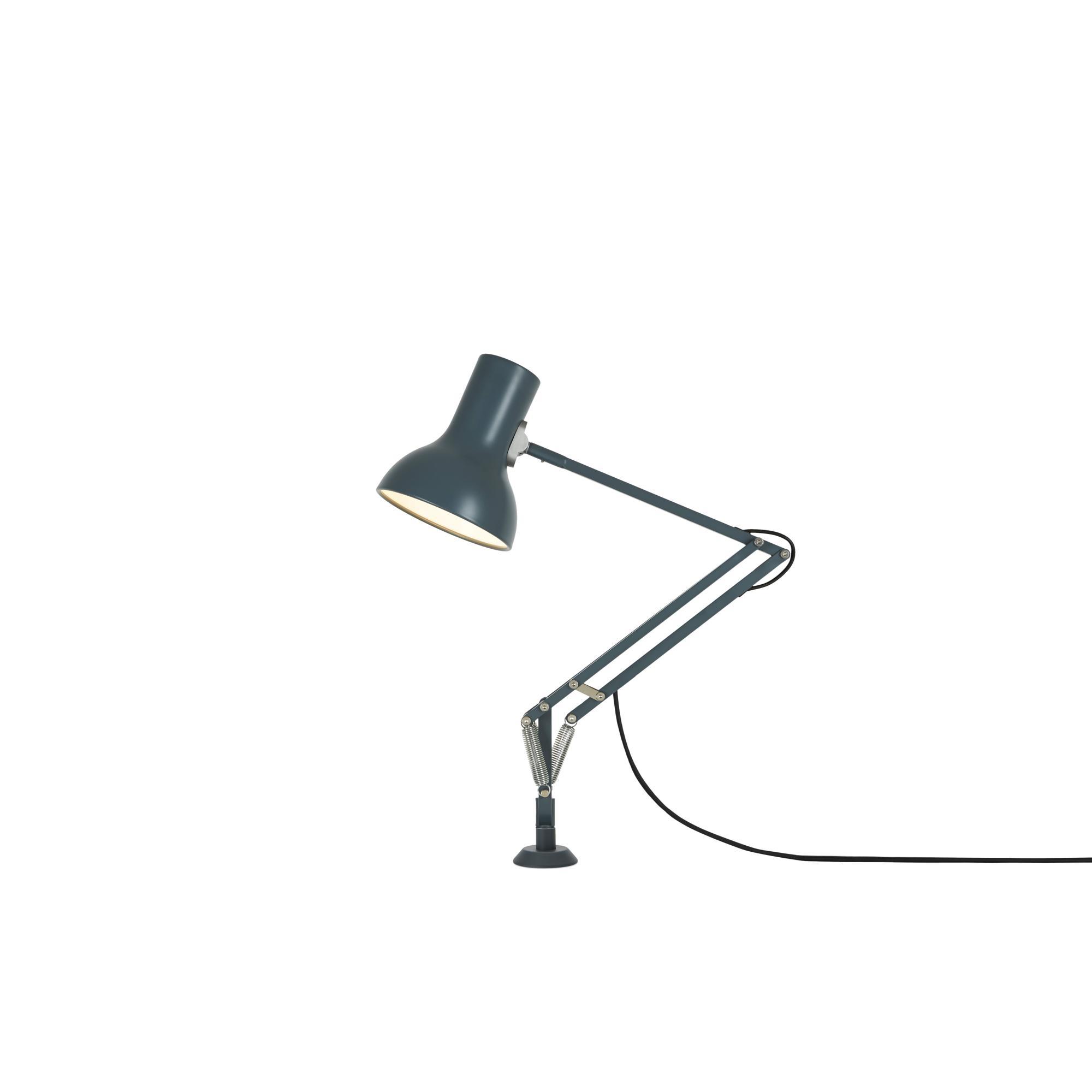 Mini Lampa Stołowa Anglepoise Type 75 z Wkładką w Ciemnoszary