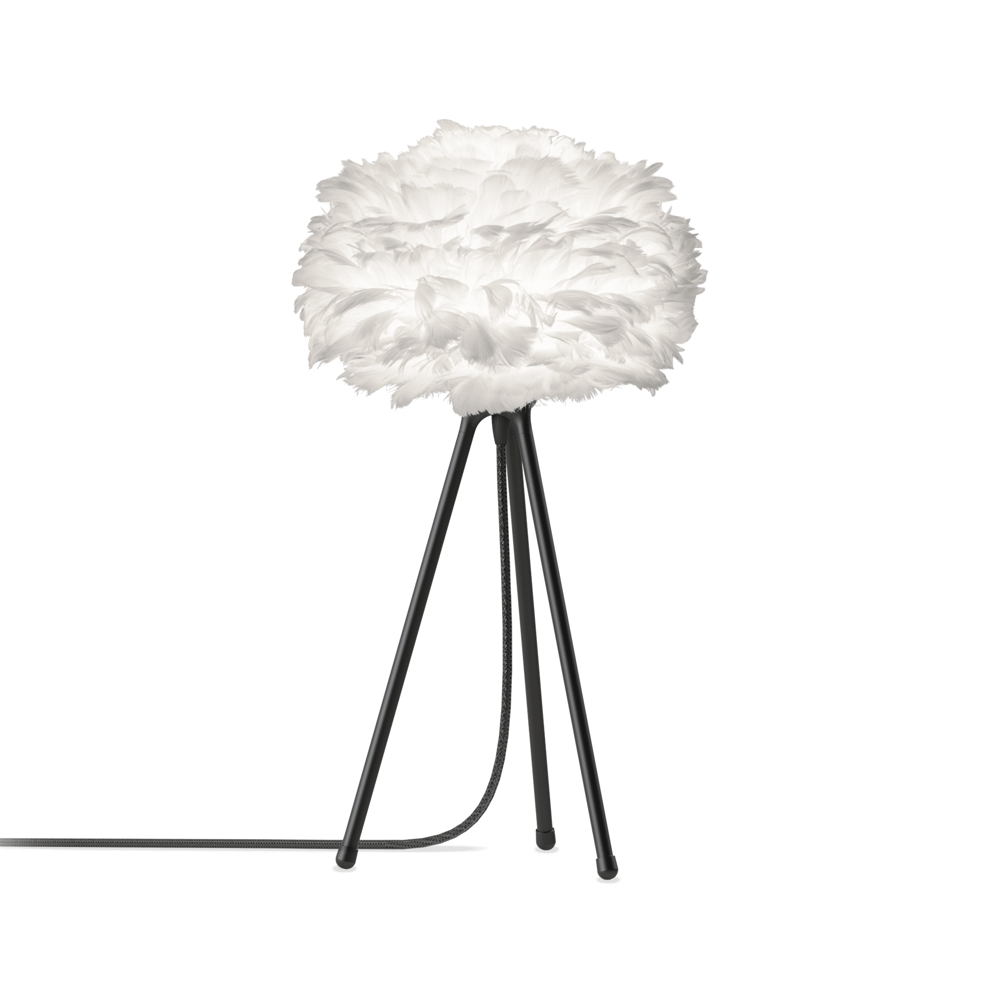 Umage Eos Tripod Table Lamp Mini White with Legs in Black