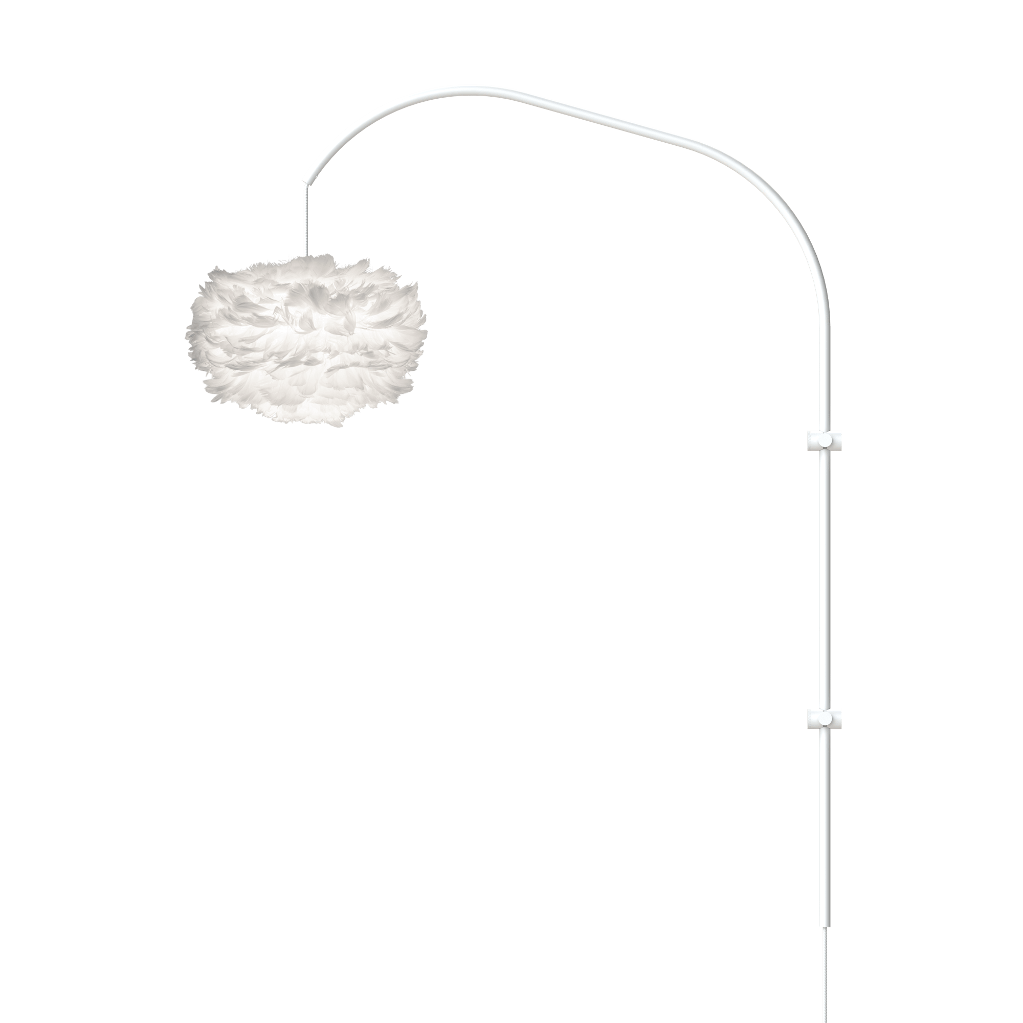 Umage Eos Willow Single Applique Murale Mini Blanc avec Suspension en Blanc