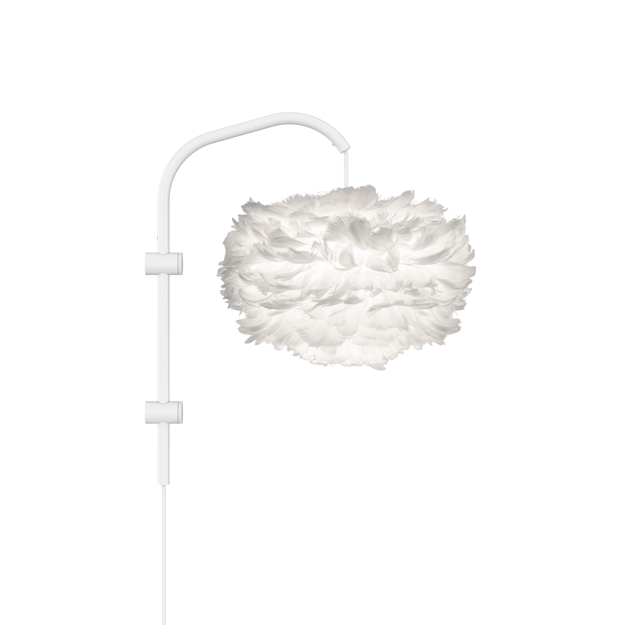 Umage Eos Willow Wall Lamp Mini White with Suspension in White