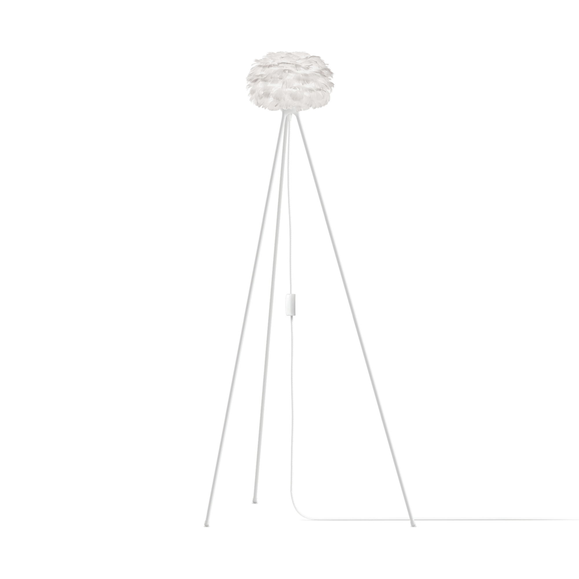 Umage Eos Kolmijalkainen Lattiavalaisin Micro White Jalat Valkoisena
