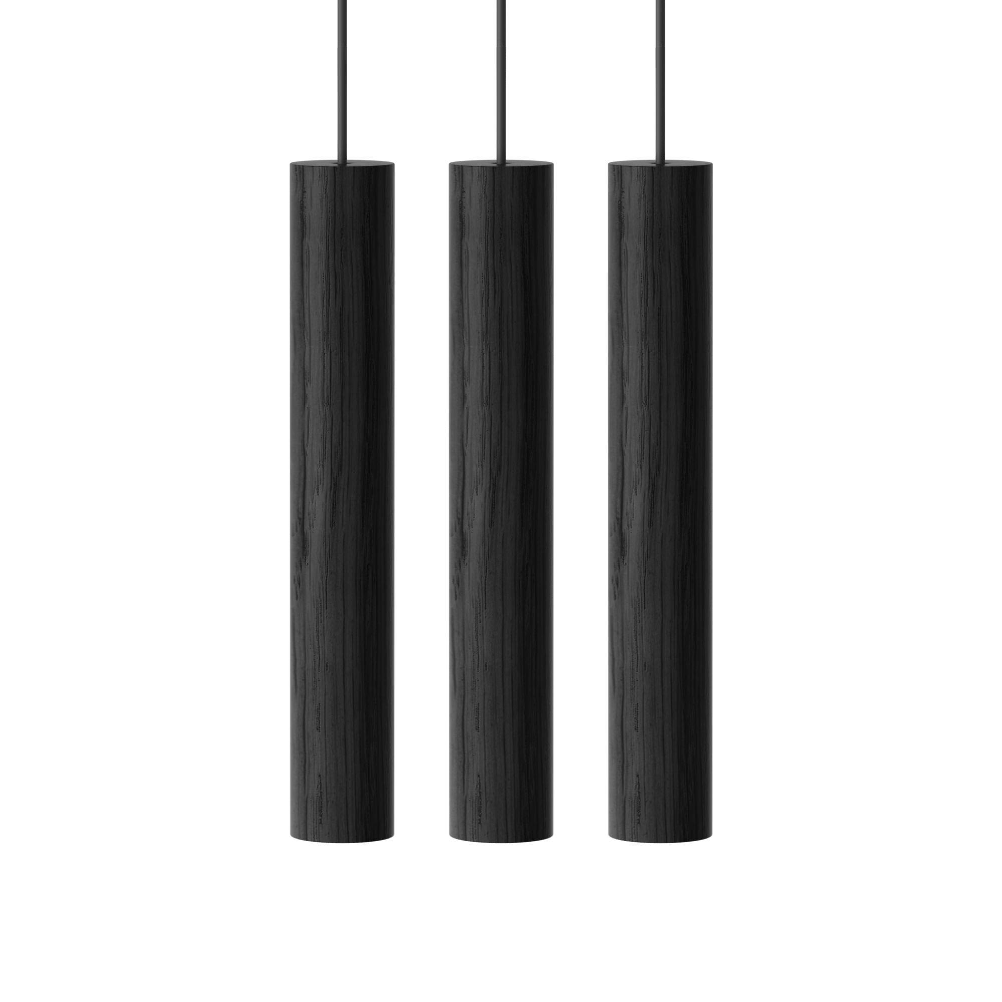 Umage Chimes 3 Lampadario A Grappolo Rovere Nero