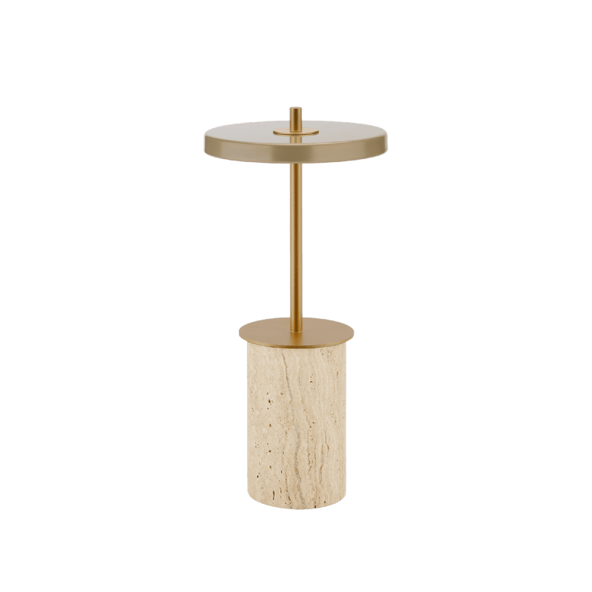 Umage Asteria Move Draagbare Lamp Mini Klei Travertijn/ Messing