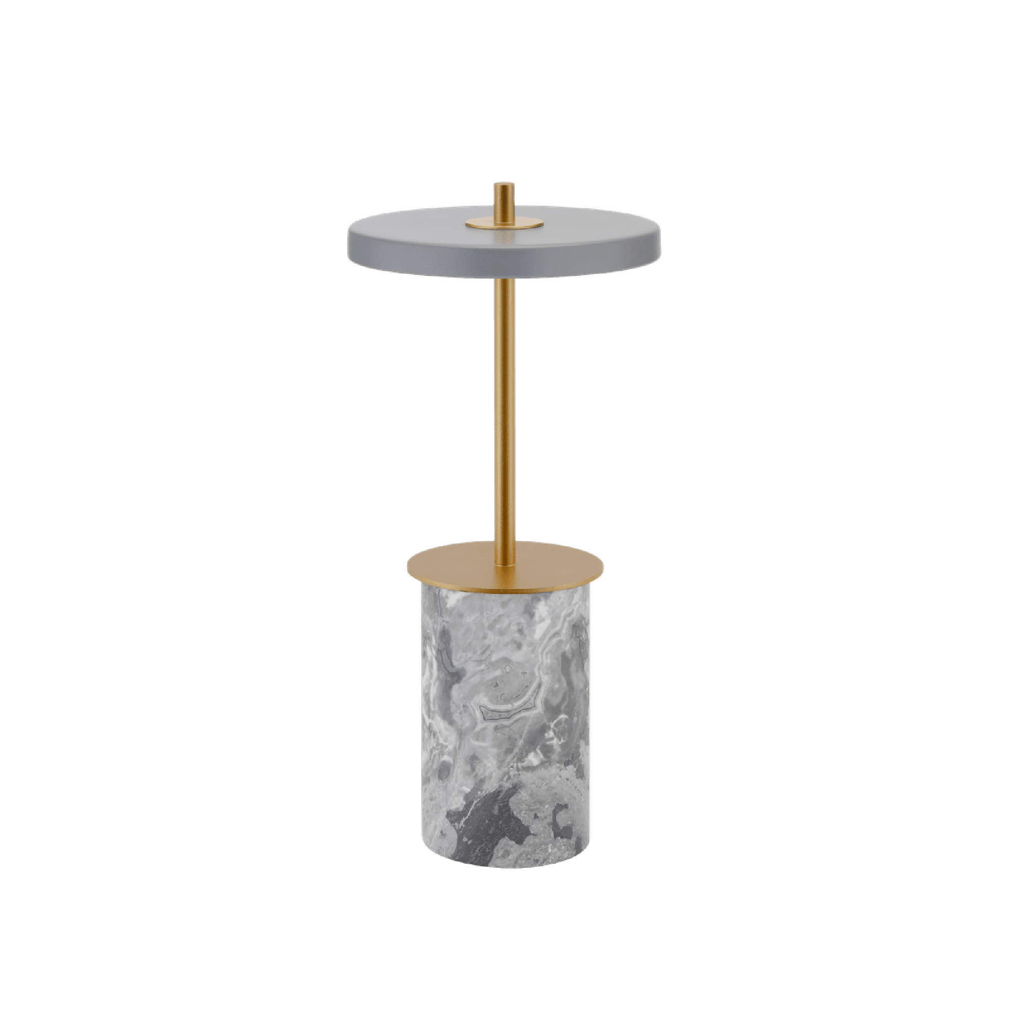 Umage Asteria Move Draagbare Lamp Mini Grijs Marmer/ Messing