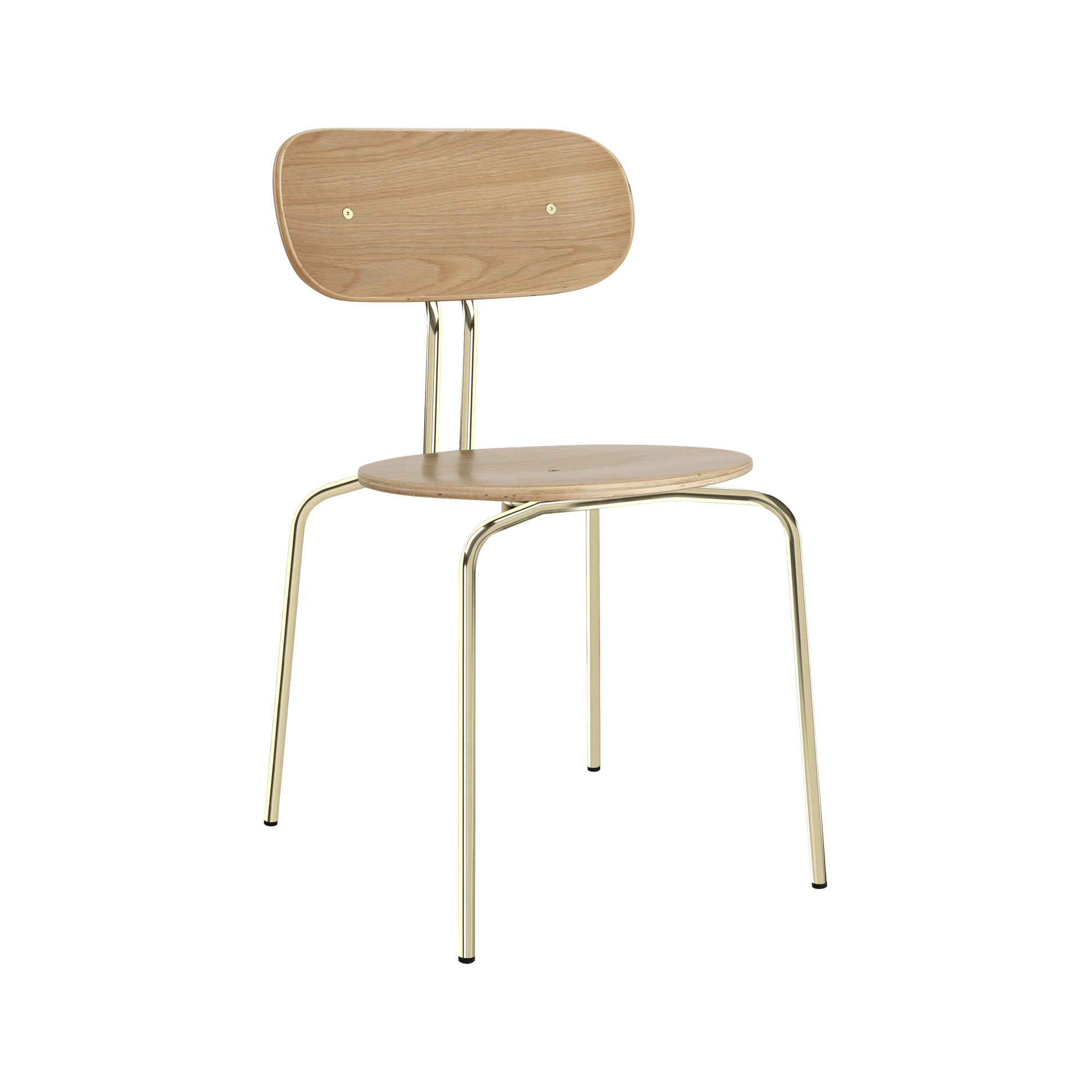 Umage Curious Dining Chair Oak/ Brass Frame