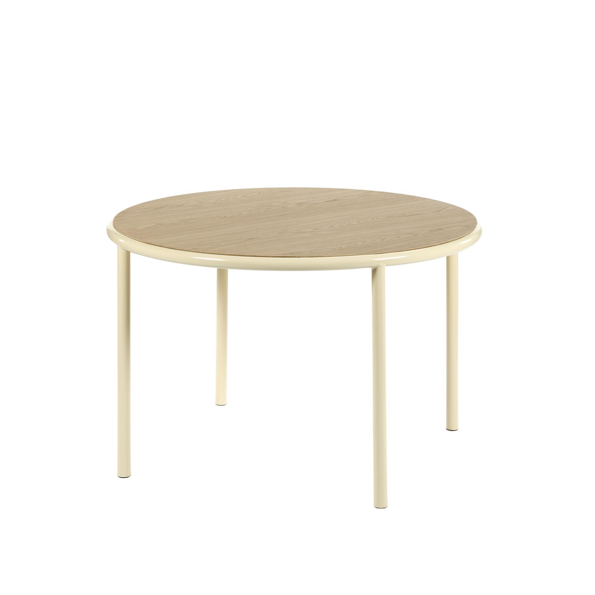 Valerie Objects Wooden Dining Table Ø120 Ivory/Oak