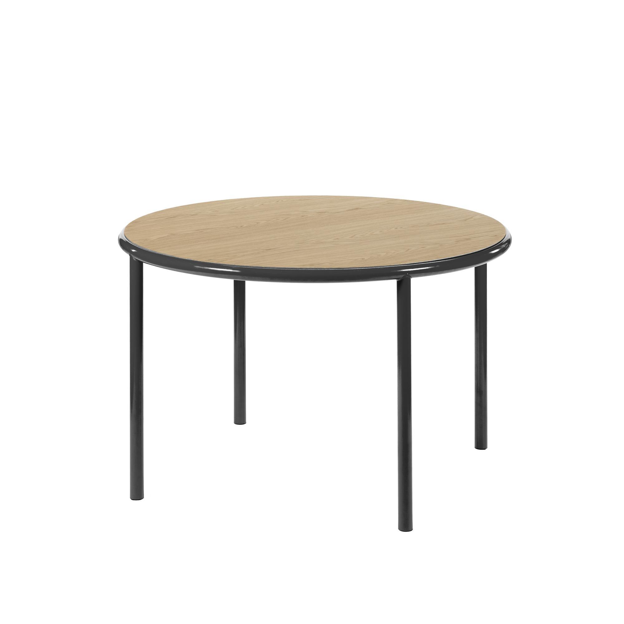 Valerie Objects Wooden Dining Table Ø120 Black/ Oak