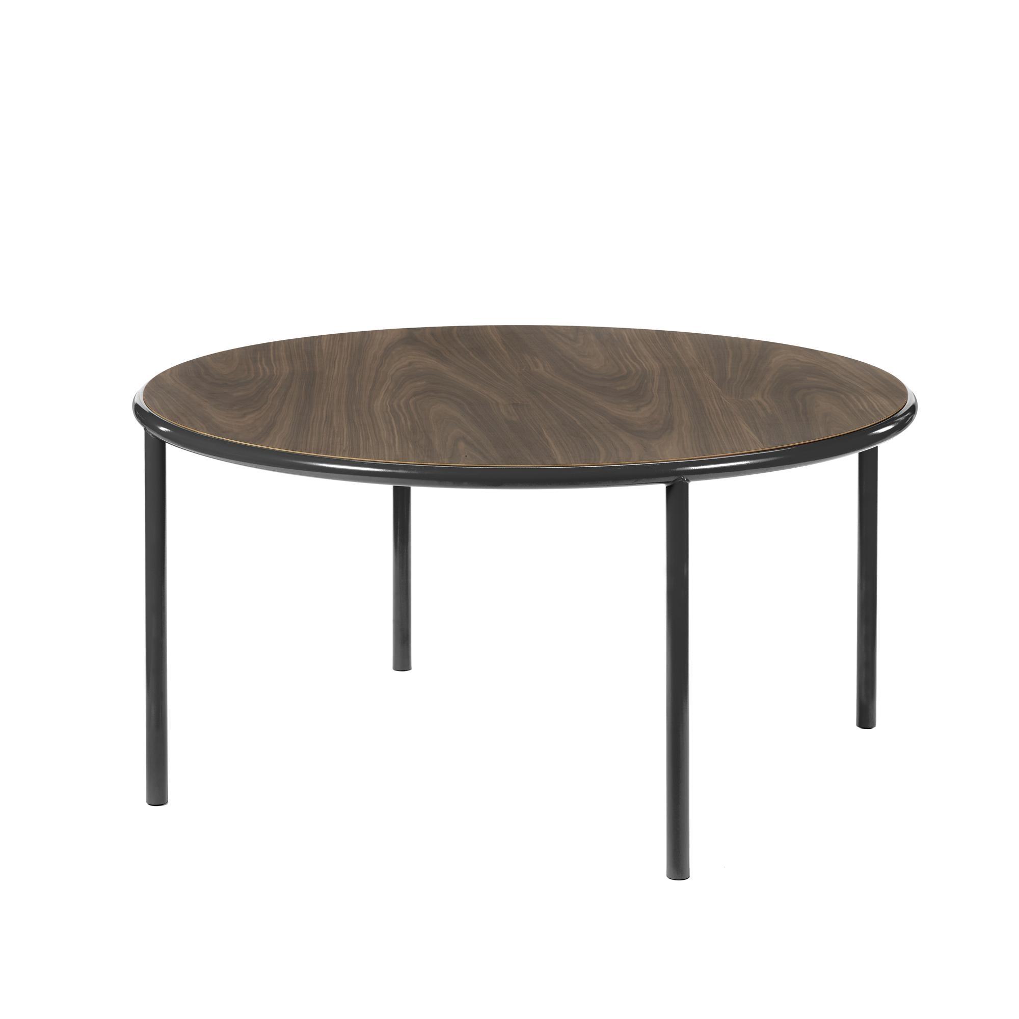 Valerie Objects Houten Eettafel Ø150 Zwart Walnoot