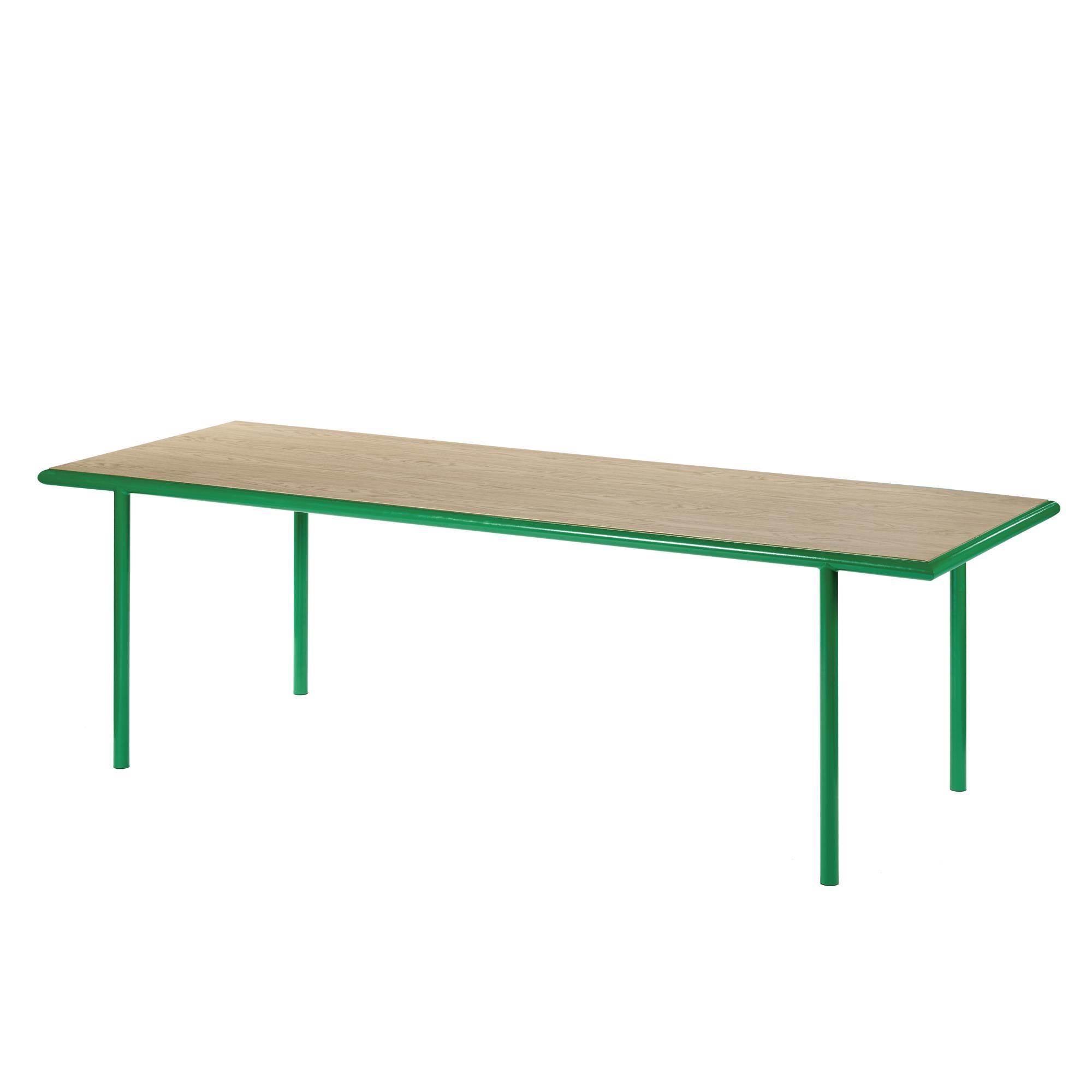 Valerie Objects Houten Eettafel 85x240 Groen/Eik