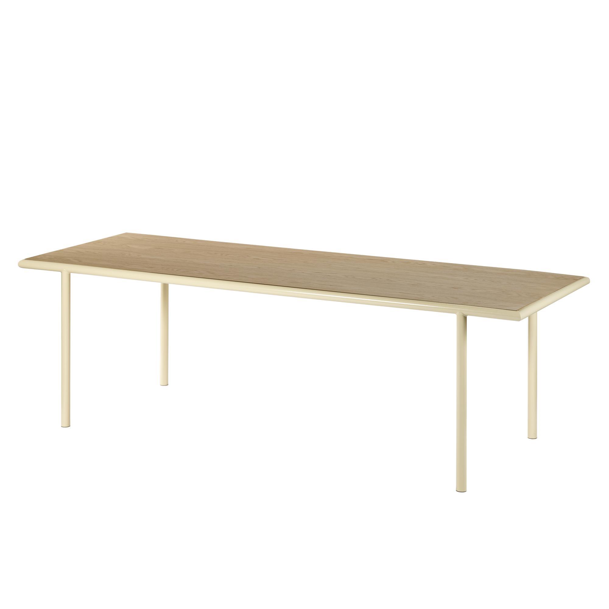 Valerie Objects Wooden Dining Table Rectangular Ivory/Oak