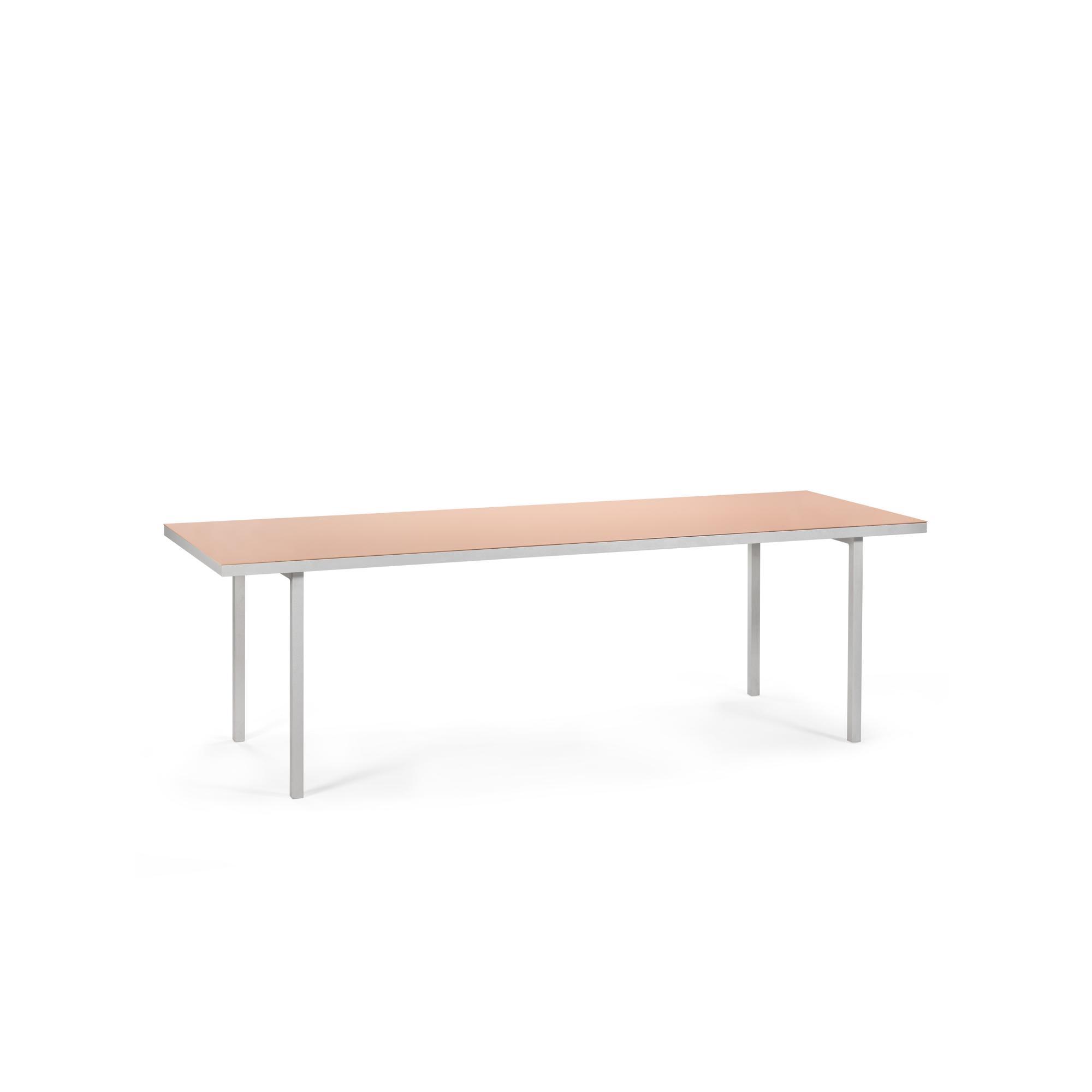 Valerie Objects Alu Eettafel 240x85 cm Roze