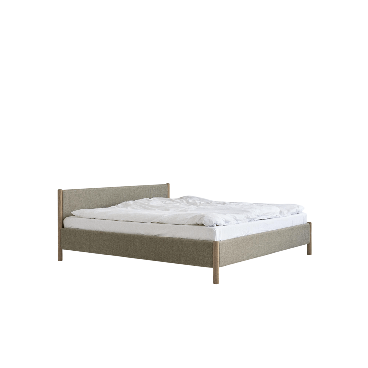 Rye Sleep Veng Bed Frame 160x200 Re-Wool 218/Soap-treated Oak