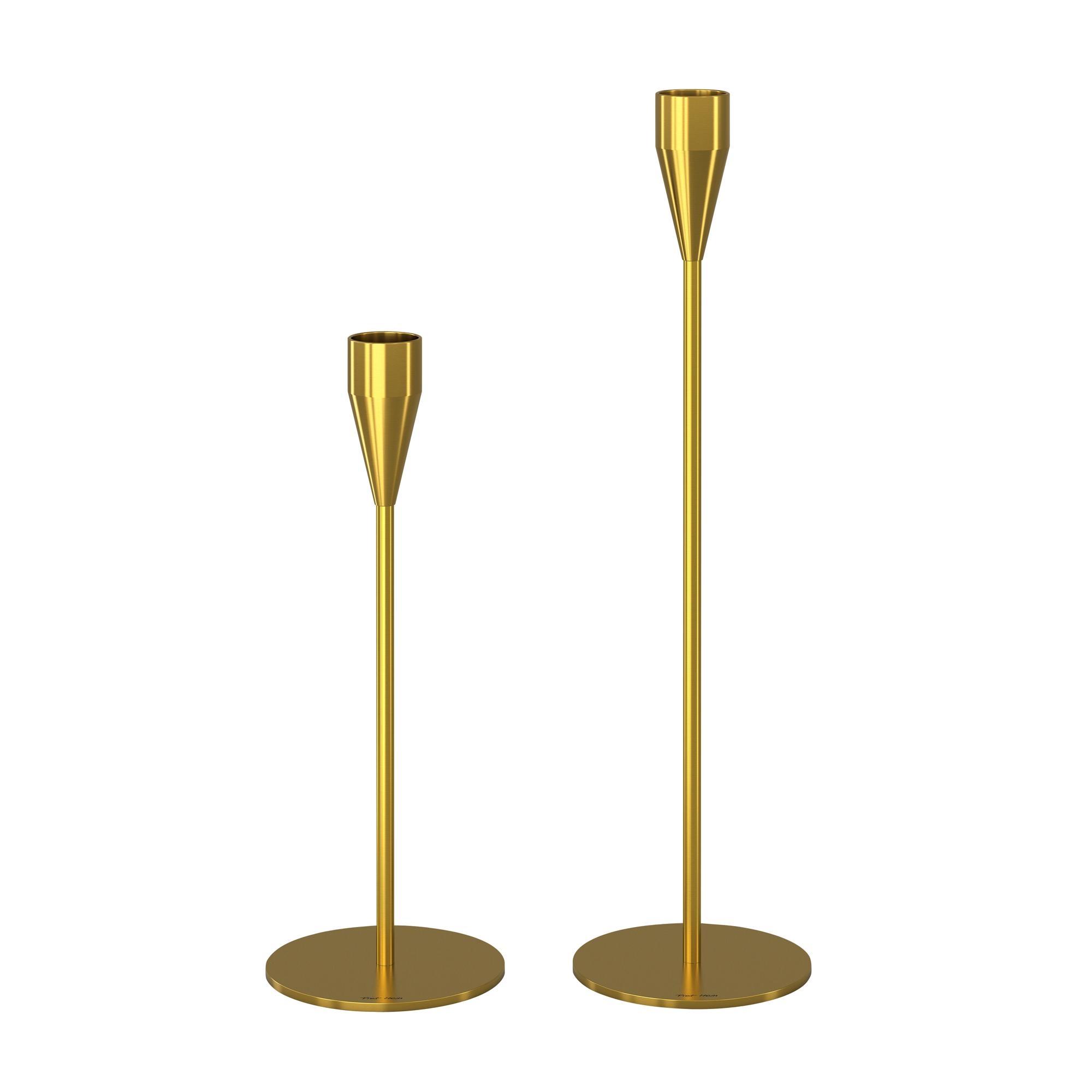 Piet Hein Venus + Jupiter Candlestick Brass