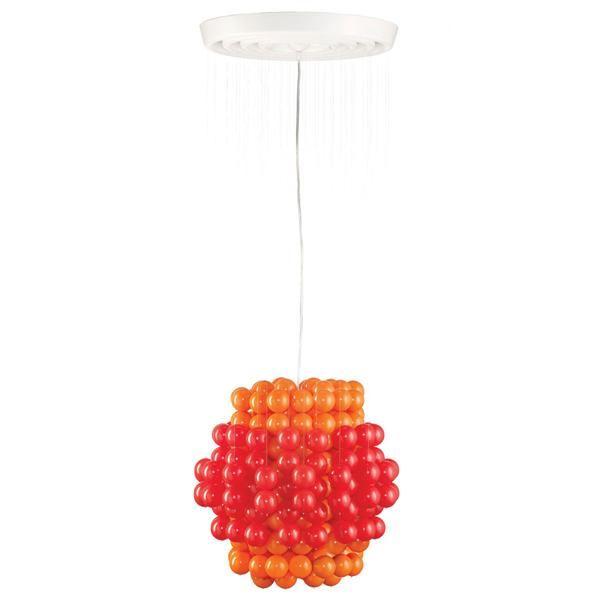 Verner Panton Ball Takpendel Röd/Orange