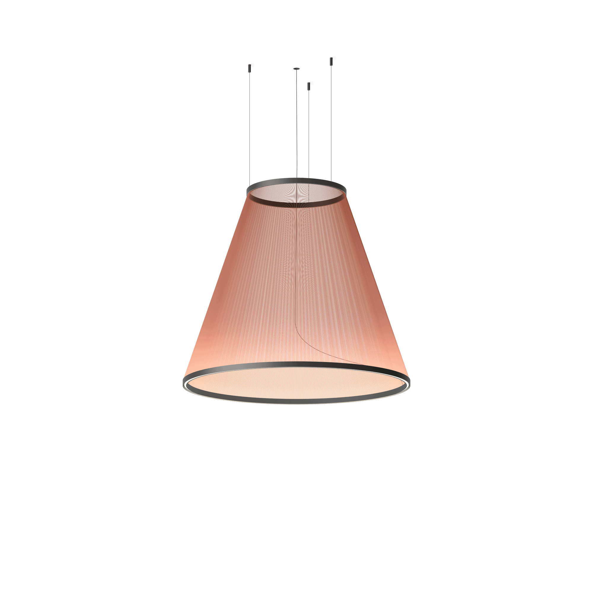 Lampadario Vibia Array 1875 Push Terra Rosso