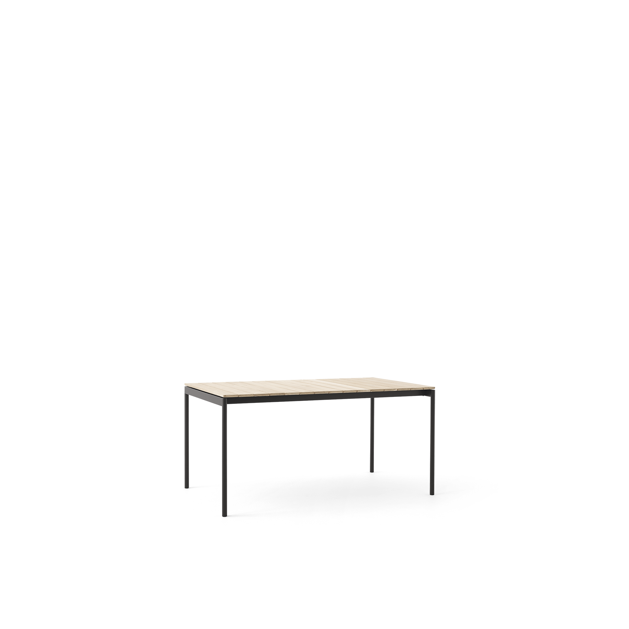 &Tradition Ville AV25 Table à Manger D\'extérieur Petit 150x90 Noir Chaud