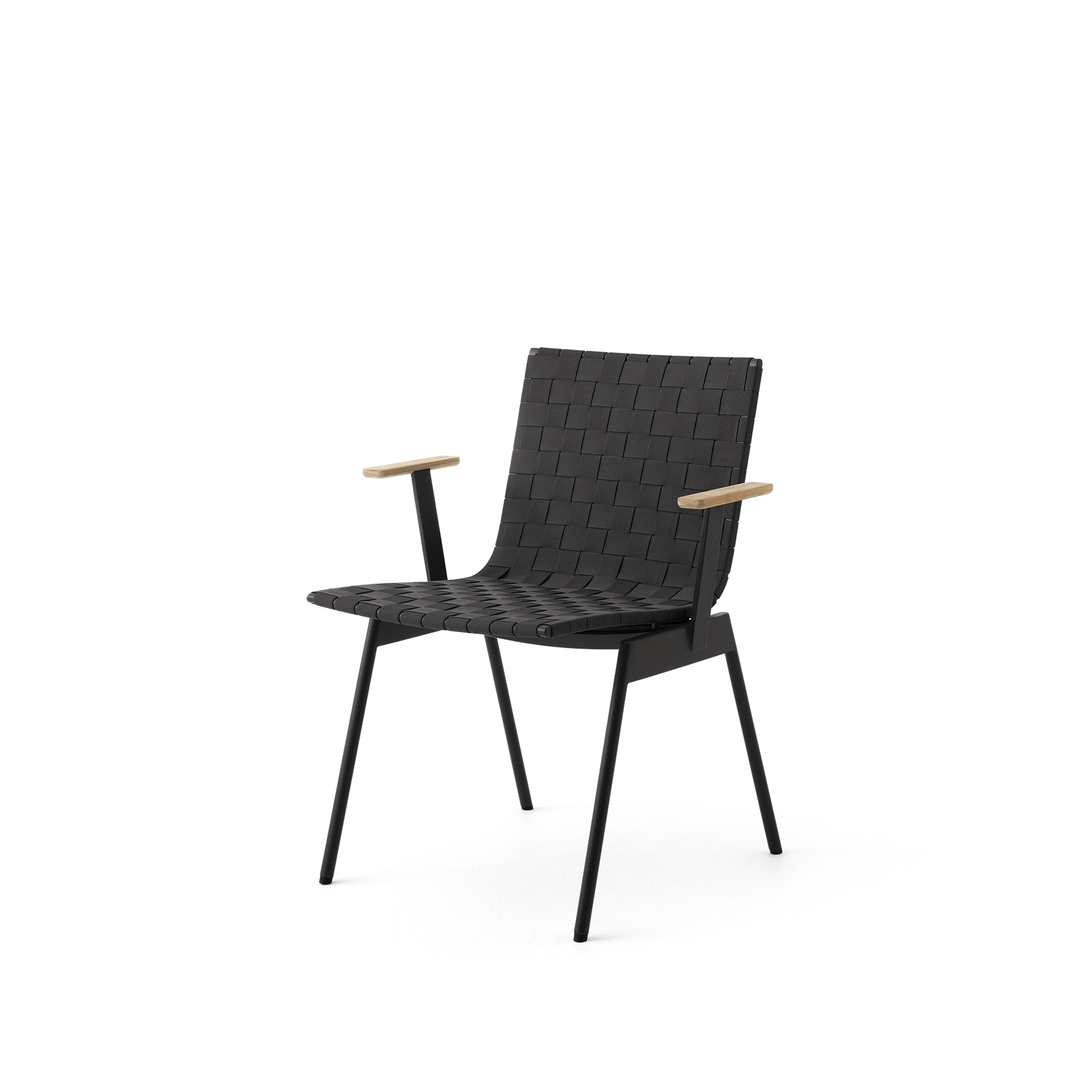 &Tradition Ville AV34 Outdoor Chair With Armrest Warm Black