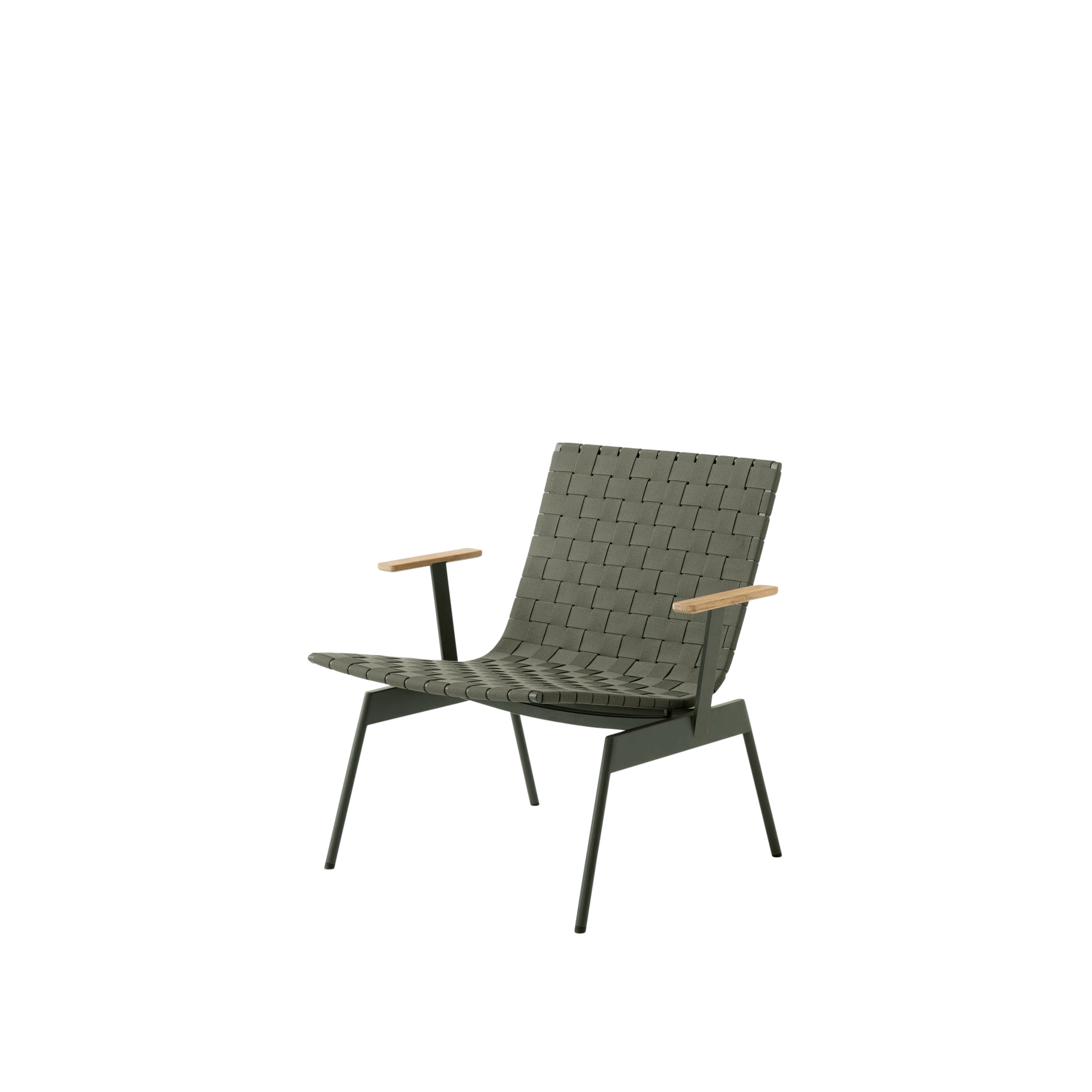 &Tradition Ville AV45 Outdoor Armchair With Armrests Bronze Green