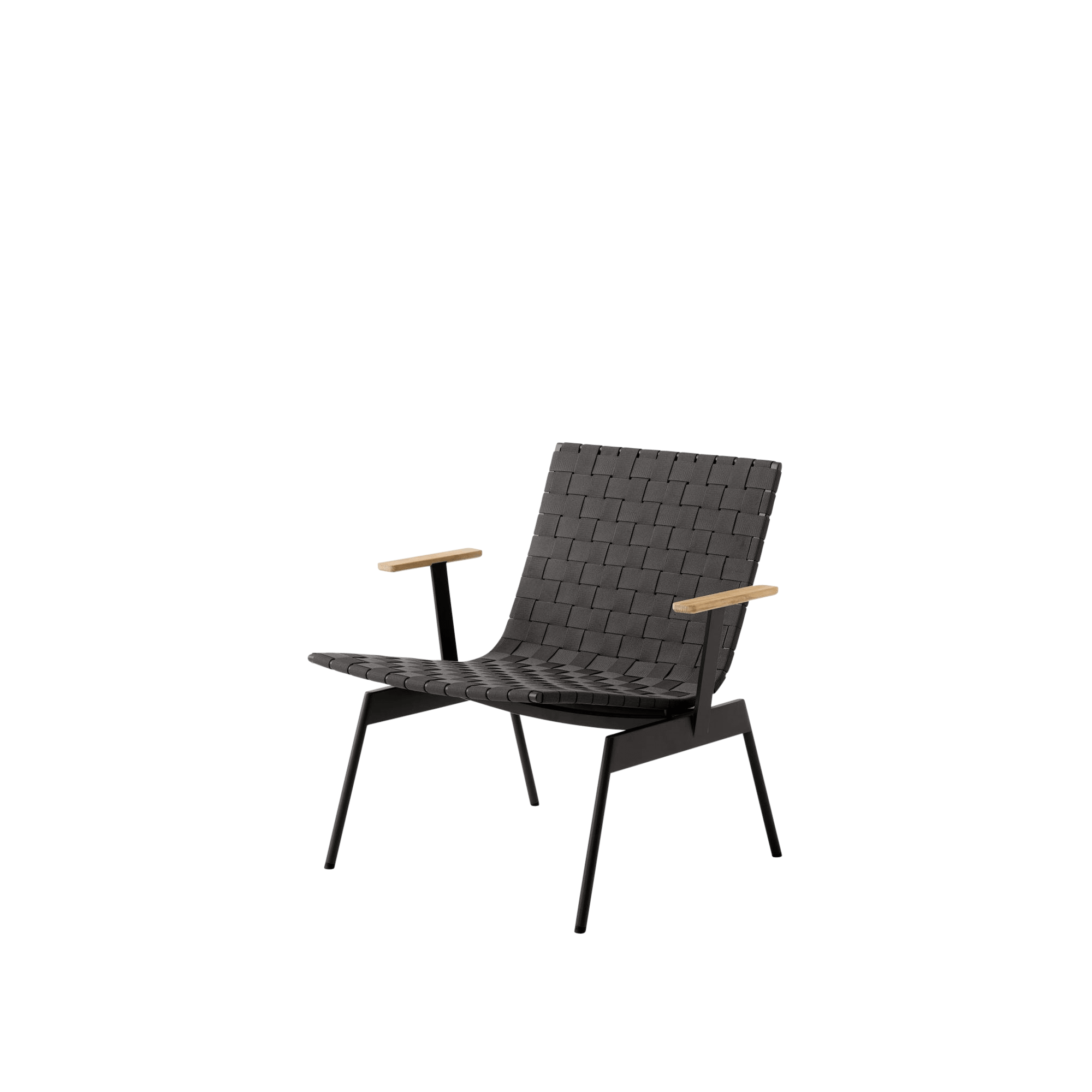 &Tradition Ville AV45 Outdoor Armchair With Armrests Warm Black