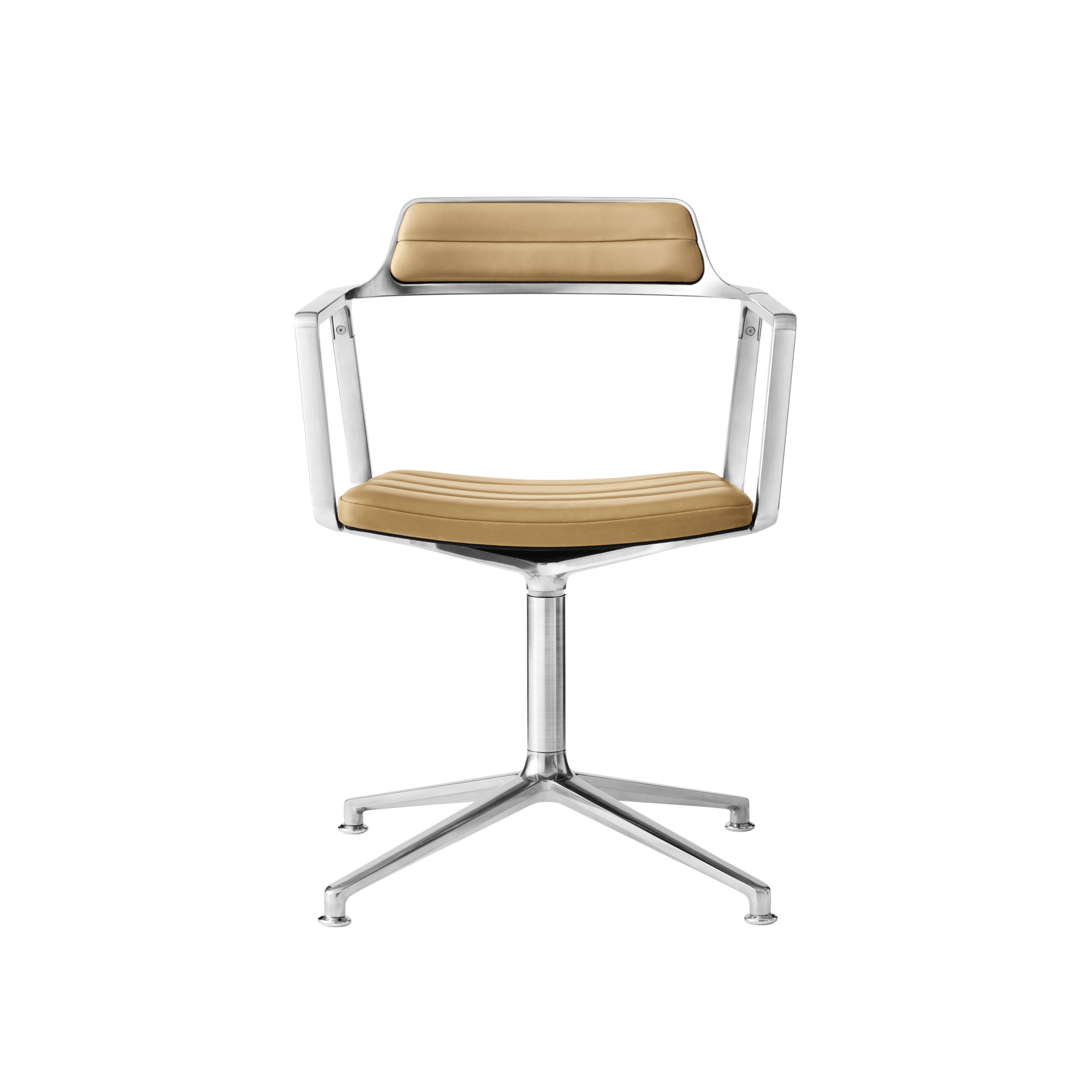 Silla Giratoria Vipp 452 Color Camello/cuero