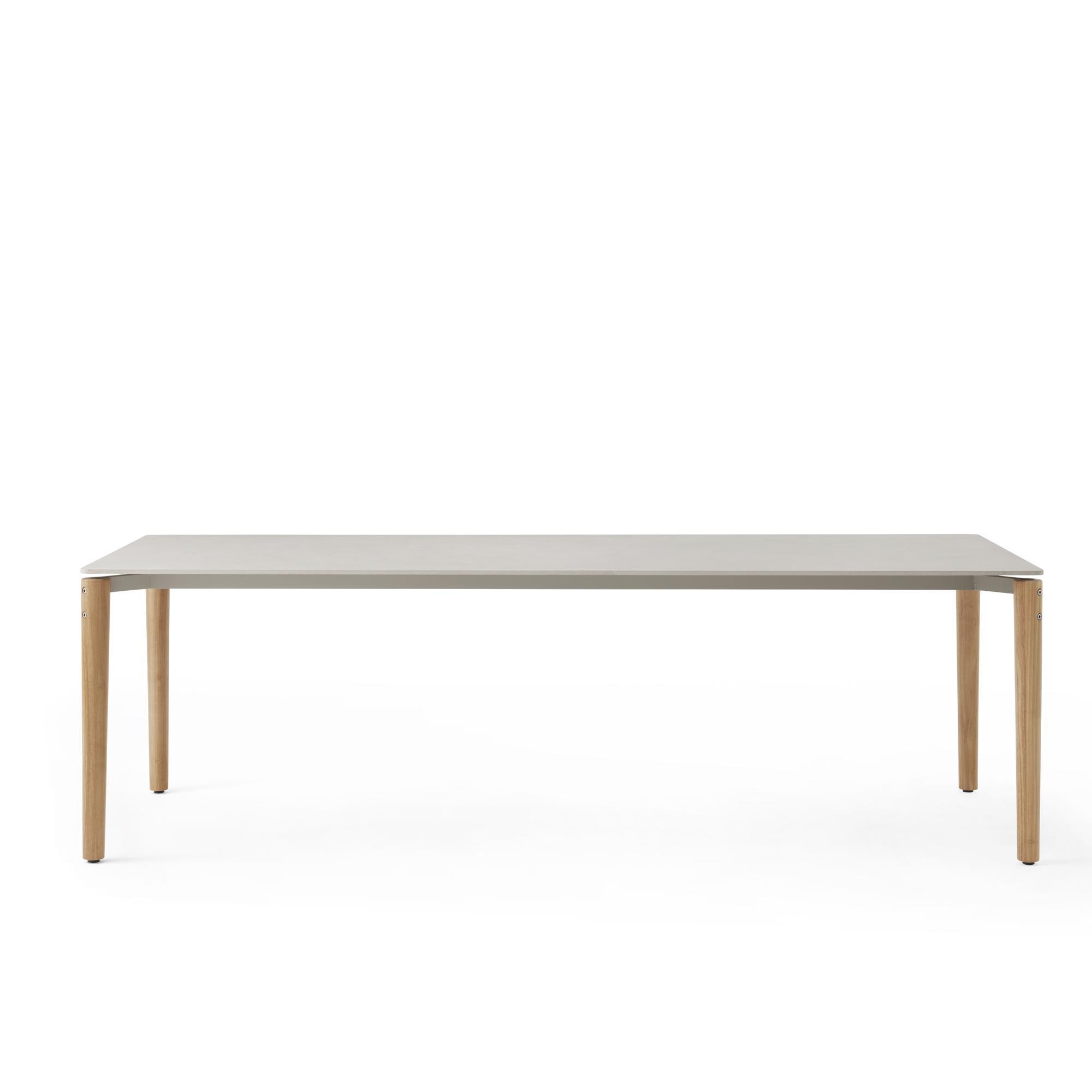 Vipp 719 Open-Air Outdoor Dining Table 250x100 cm Light Gray/ Ceramic