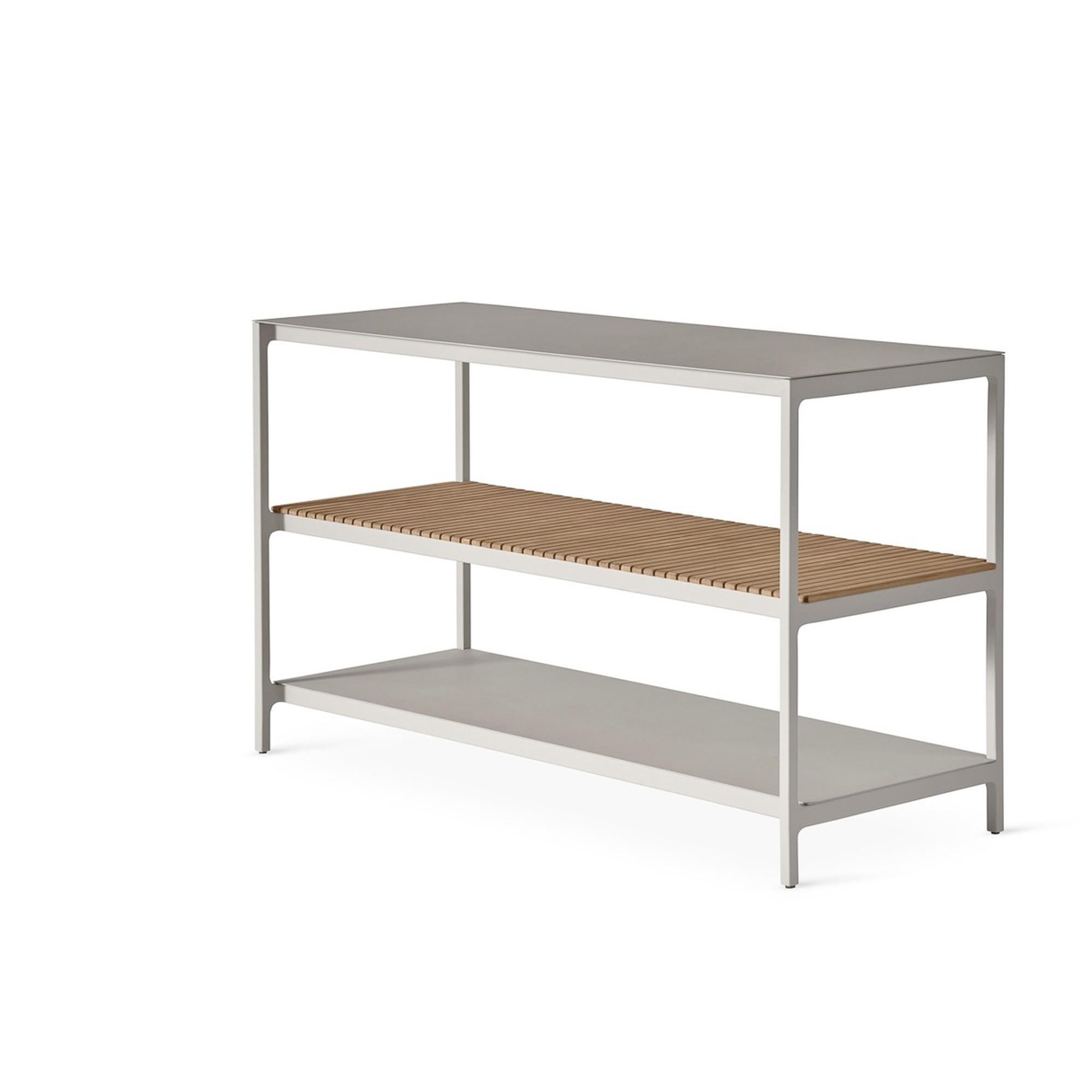 Vipp 741 Open-Air Kitchen Module Large Aluminum/Teak