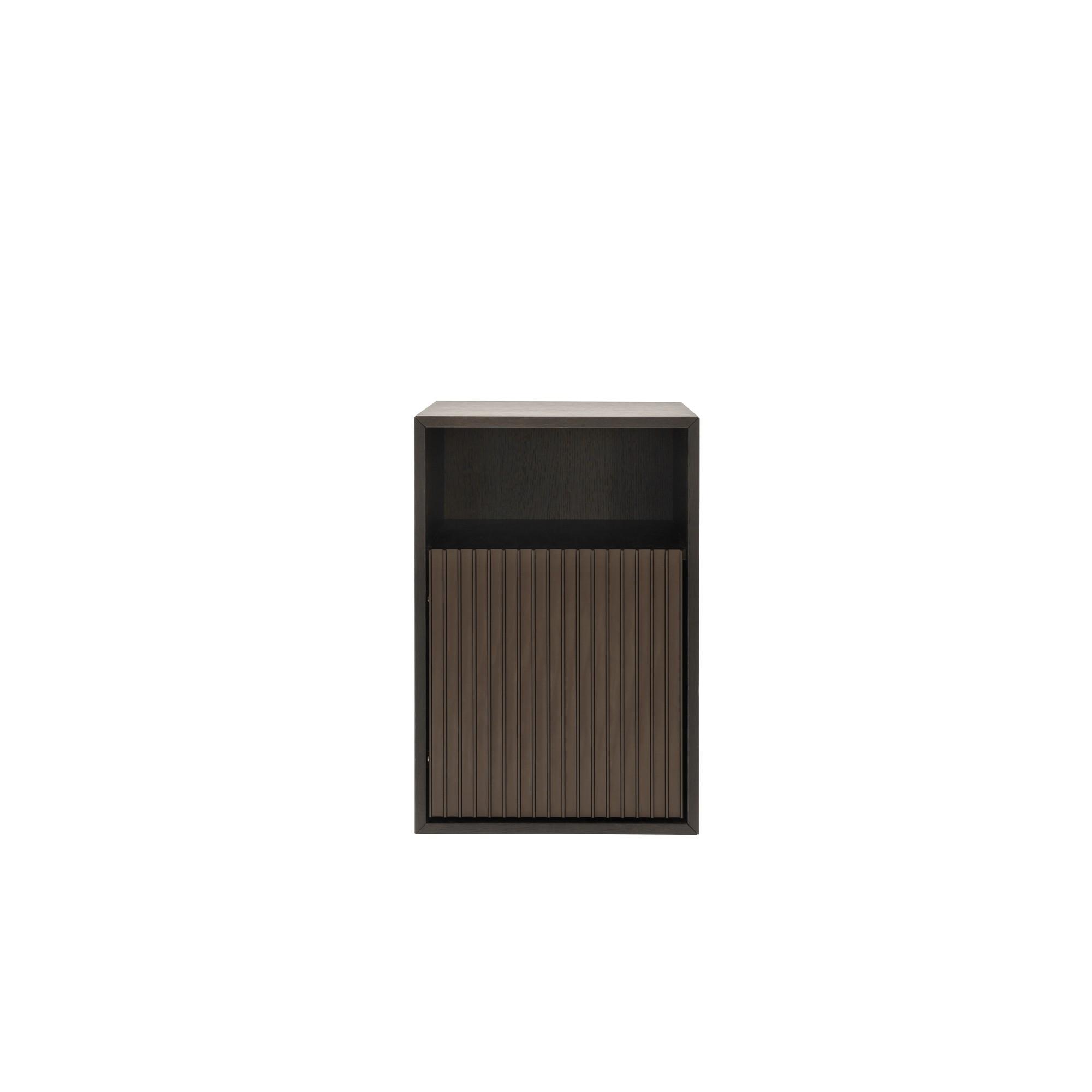 Vipp 672 Wall-Hung Bedside Table Dark Oak