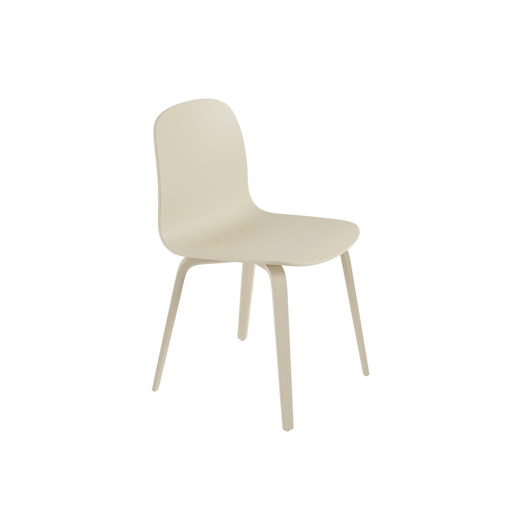 Muuto Visu Dining Chair w. Wood Base Sand