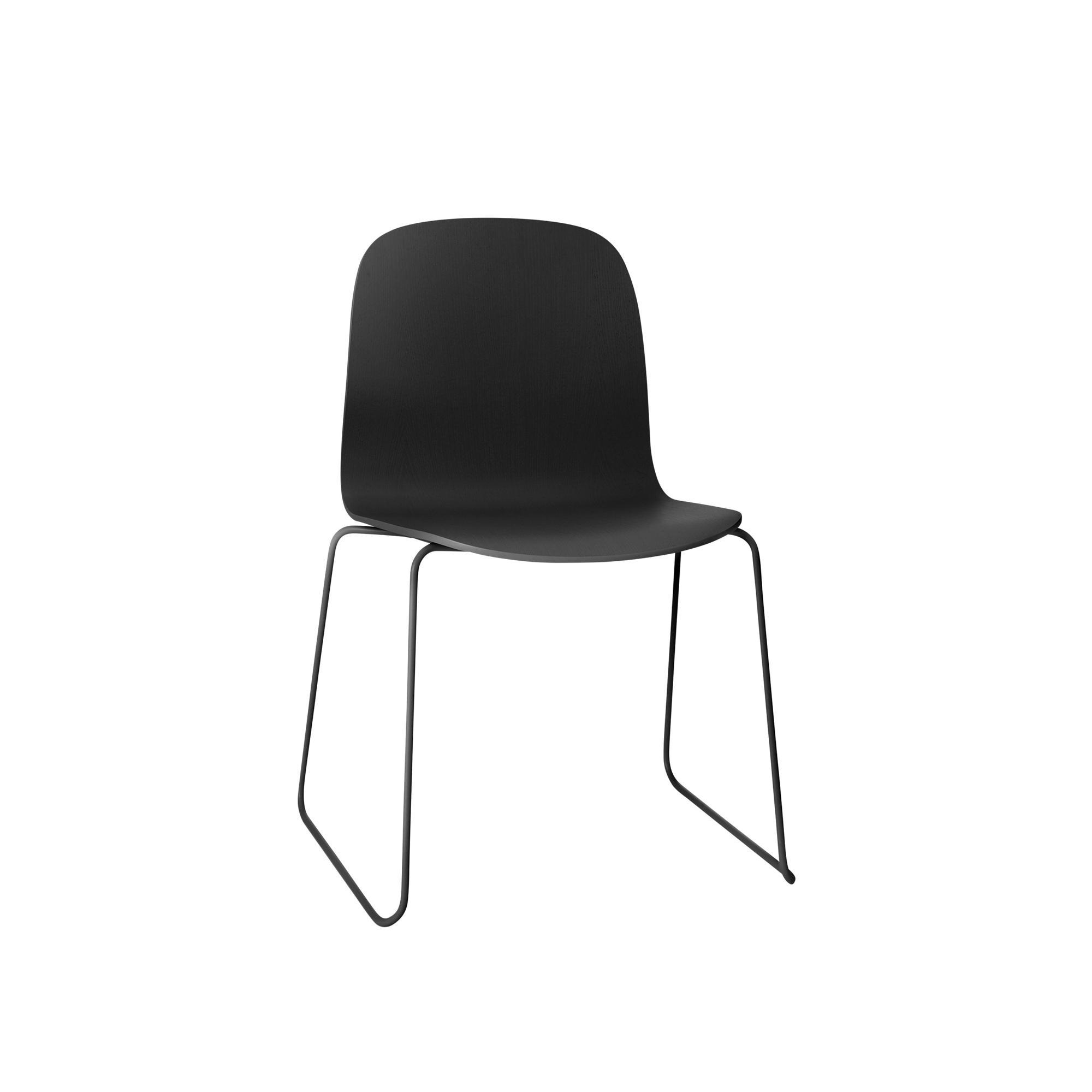 Muuto Visu Dining Chair w. Sled Base Black