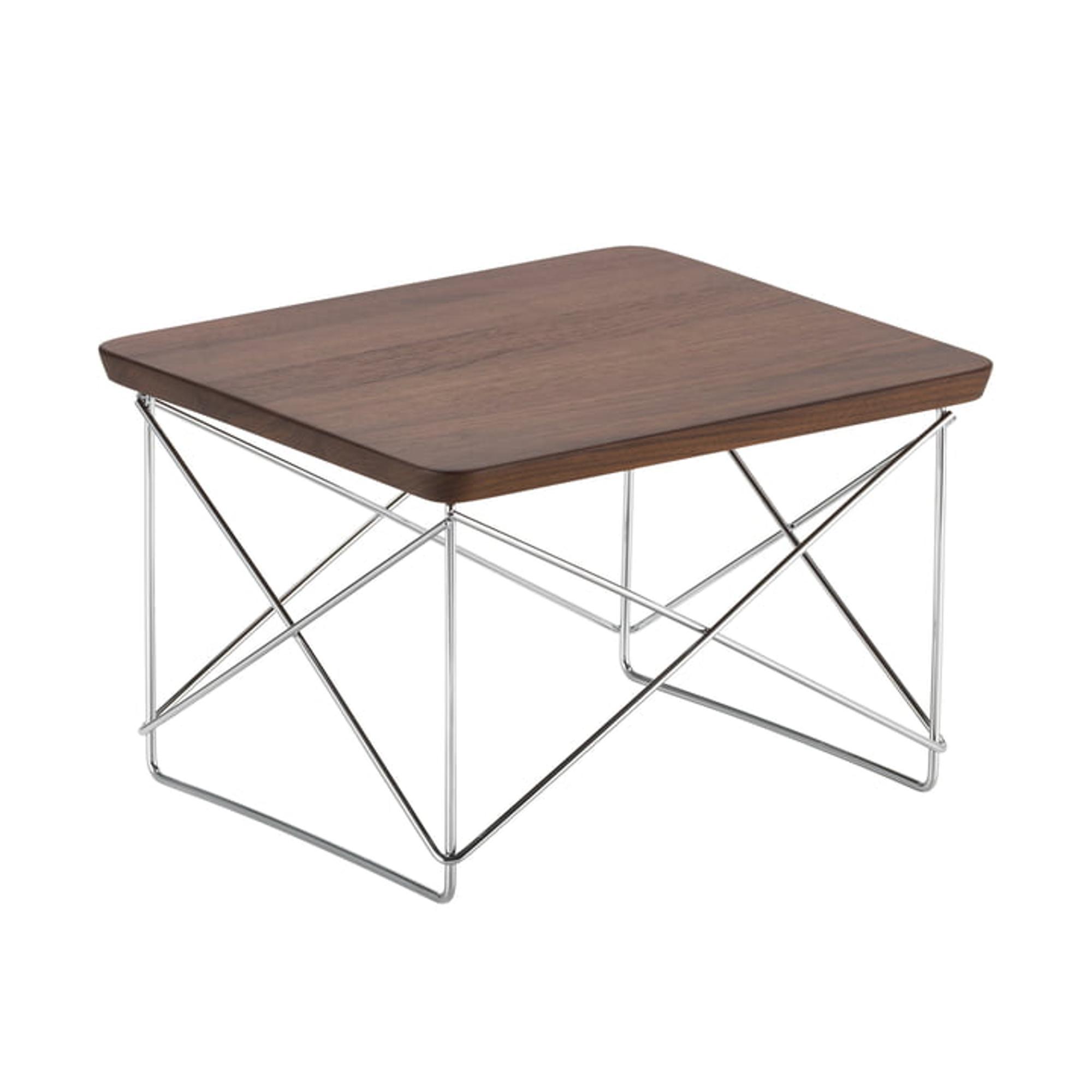 Mesa de Centro Vitra LTR Roble Oscuro Macizo/ Cromo