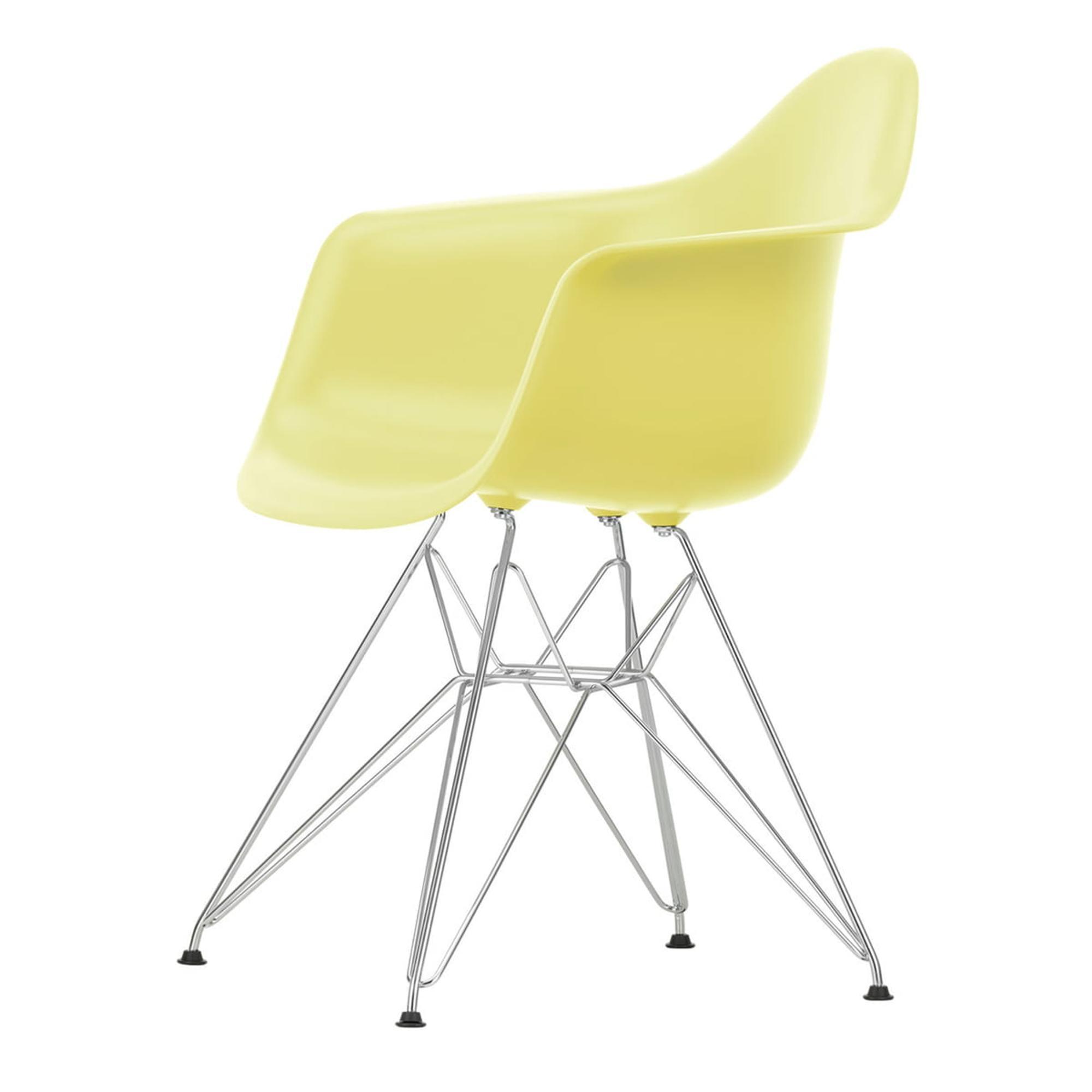 Vitra Eames Plastic RE DAR Dining Chair Lemon/ Chrome