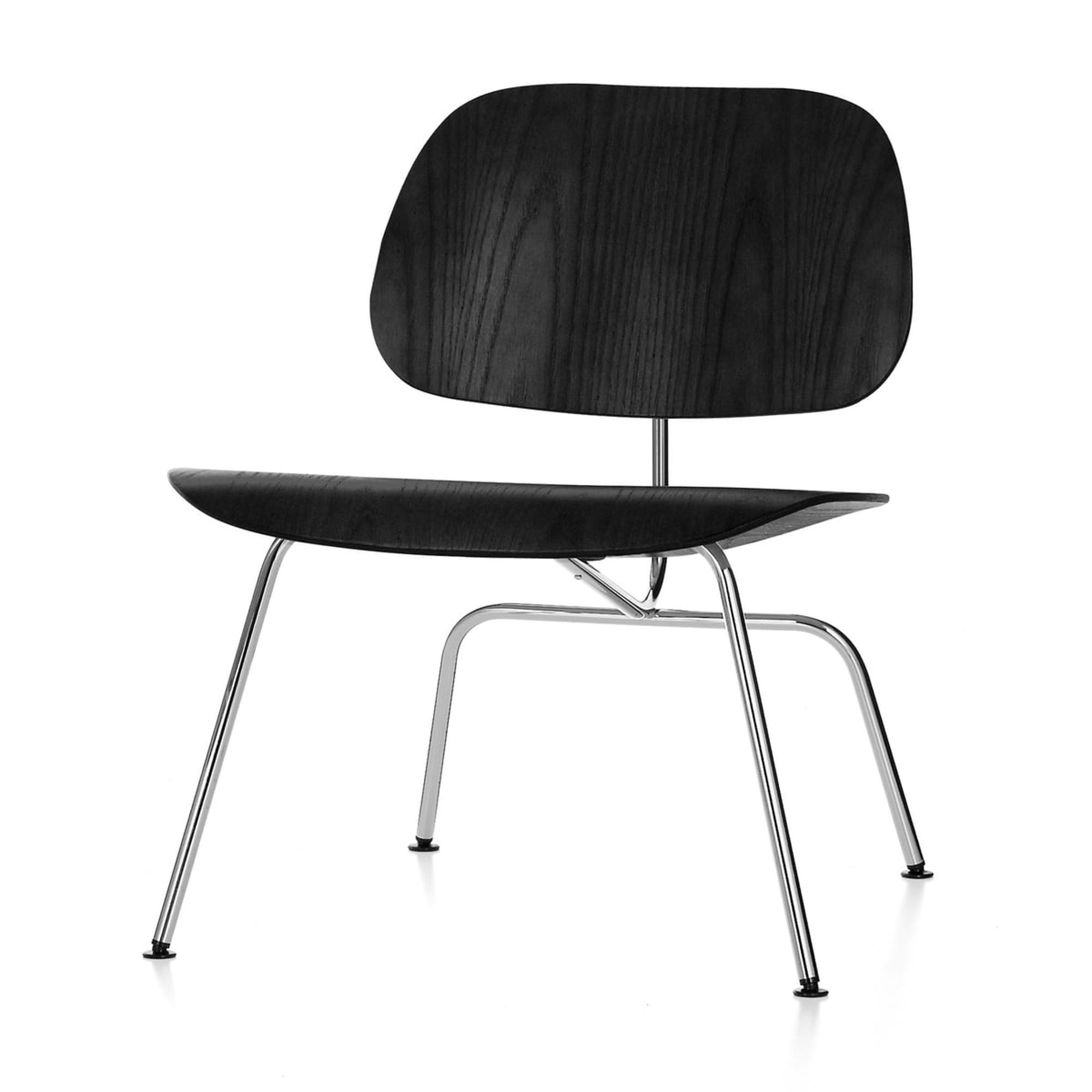 Vitra Plywood Group LCM Poltroncina Metallo Nero Nero/ Cromo