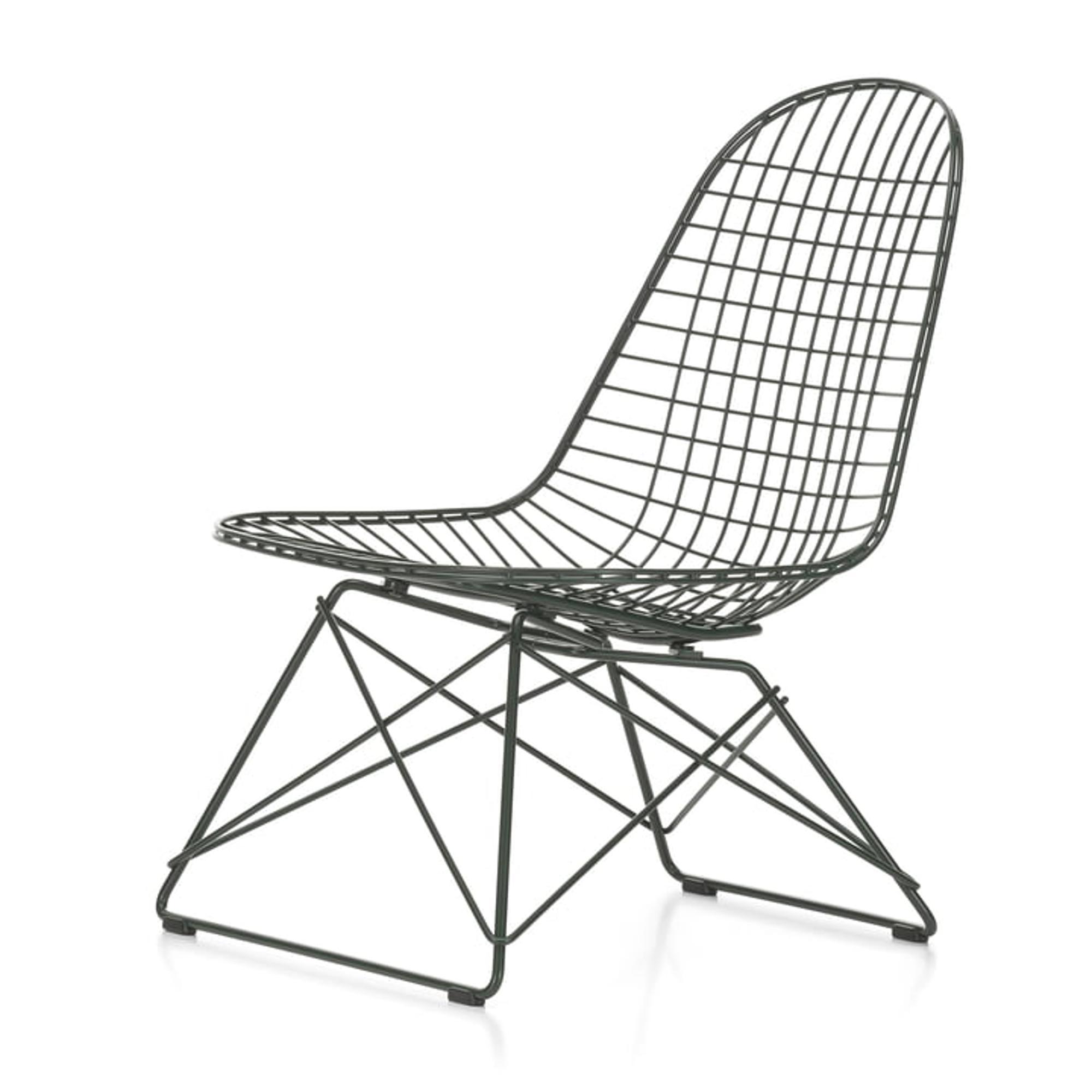 Vitra Wire LKR Armchair Dark Green