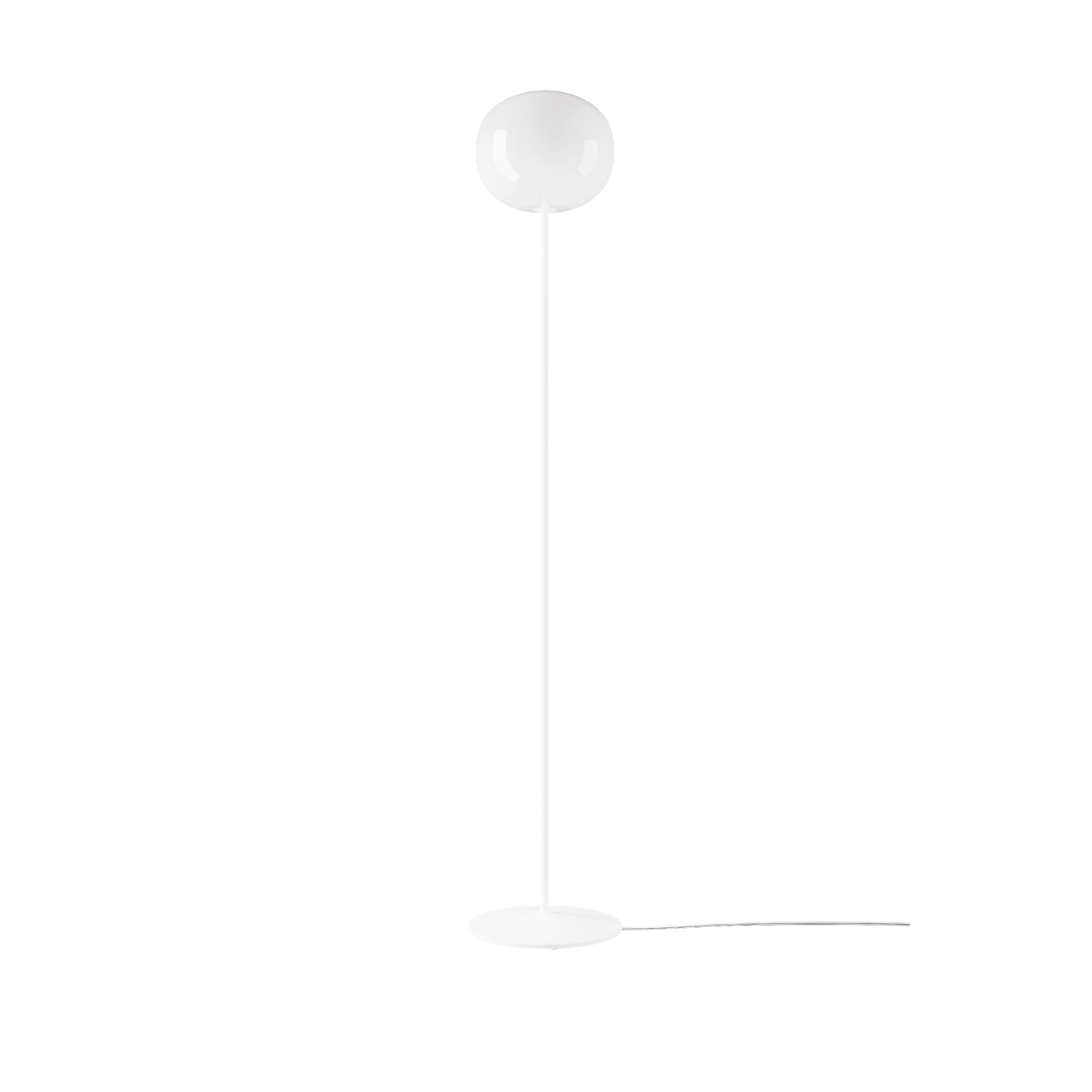 Lodes Volume 29 Vloerlamp Lang Glanzend Wit