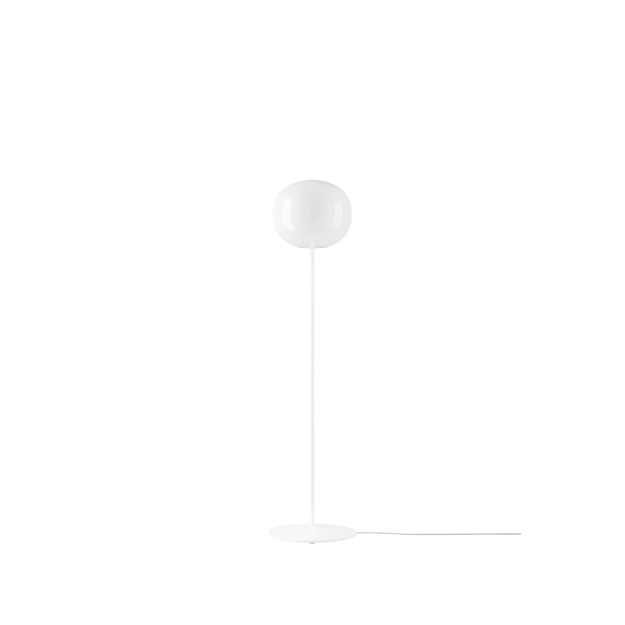 Lodes Volym 29 Golvlampa Kort Blank Vit