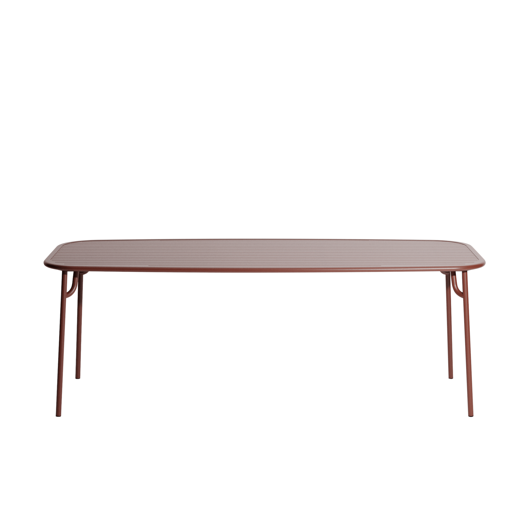 Petite Friture WEEK-END Rectangular Table 85x220 Maroon