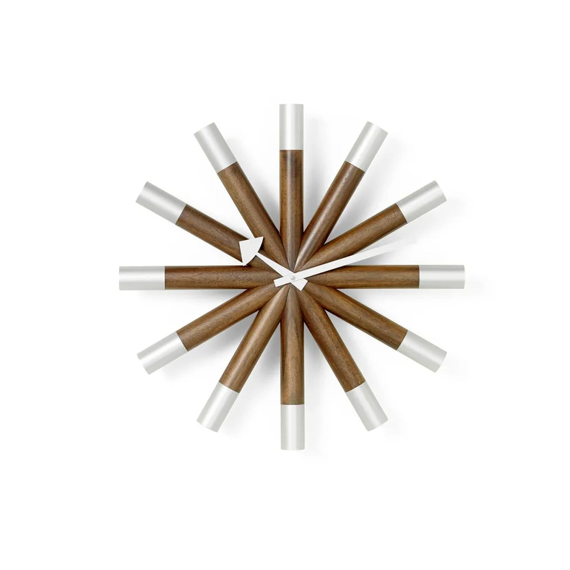 Vitra Wheel Clock Clock Walnut/ Aluminum