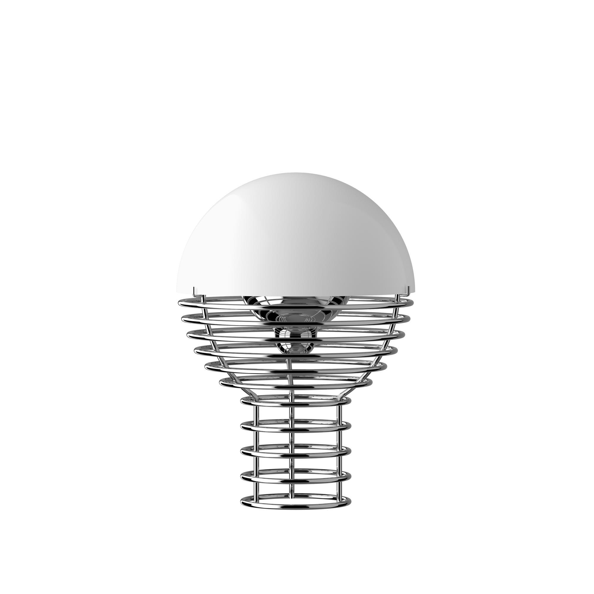 Verner Panton Wire Draagbare Lamp Wit