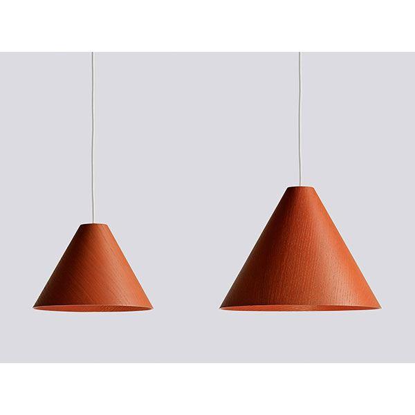 HAY 30 Degrees Pendel Mellem Orange M. Hvid Ledning