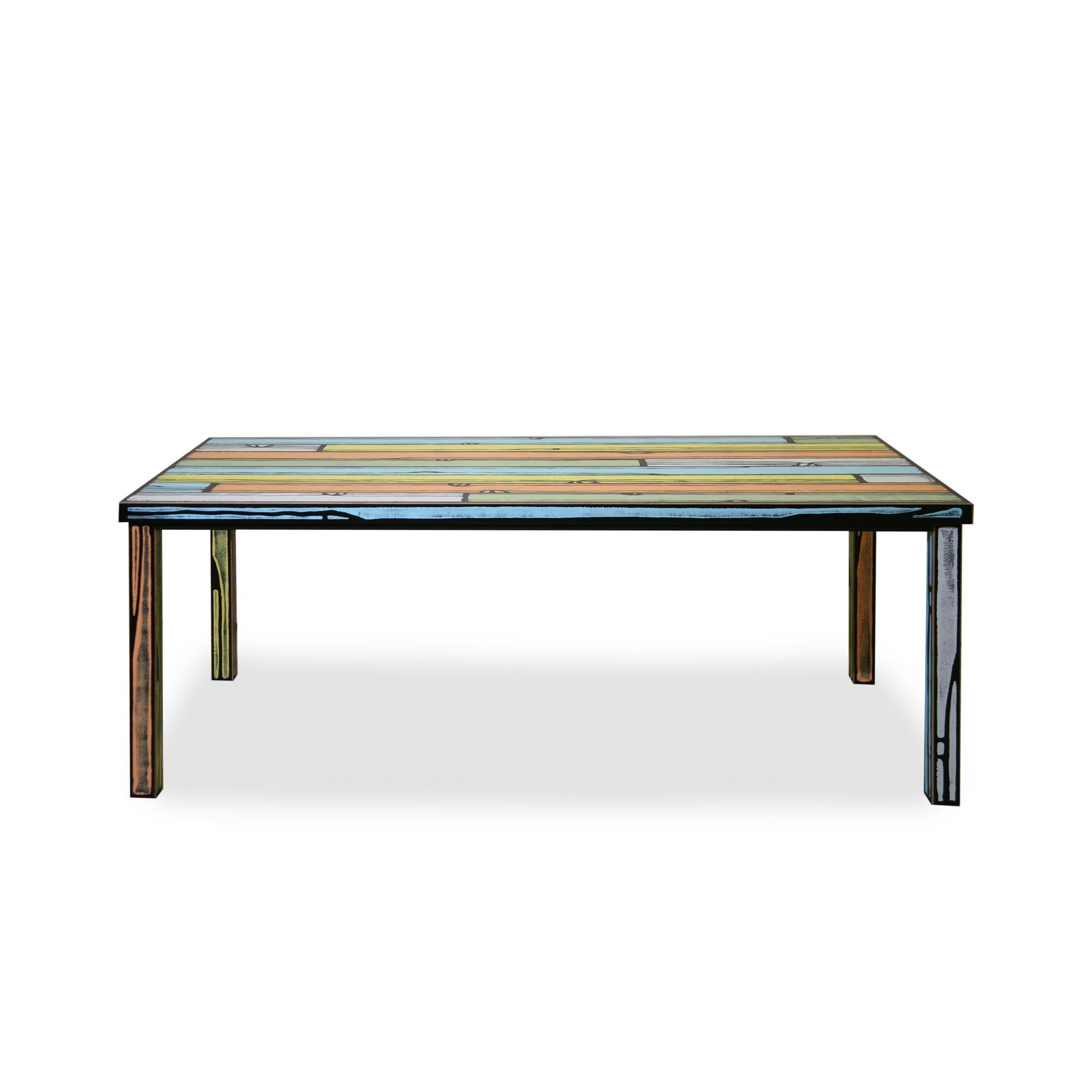 Mesa de Comedor Wrongwoods de 90 x 200 Cm, Cinco Colores , de Established & Sons, Palm Springs