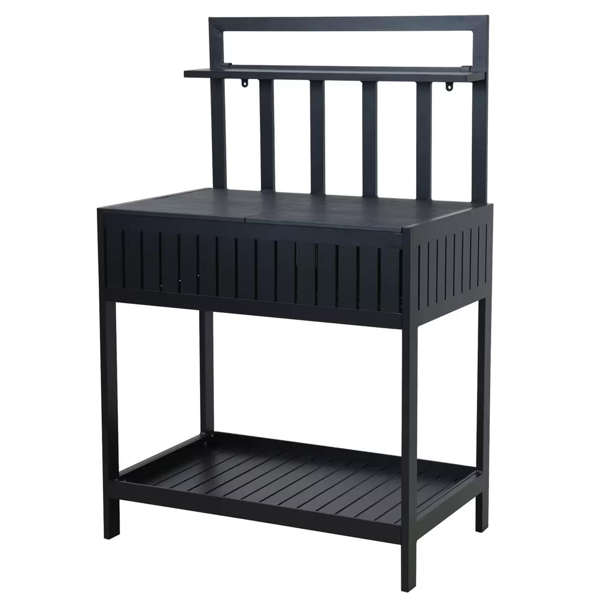 Mareld Buitenkeuken met opbergruimte 90x56 cm Zwart